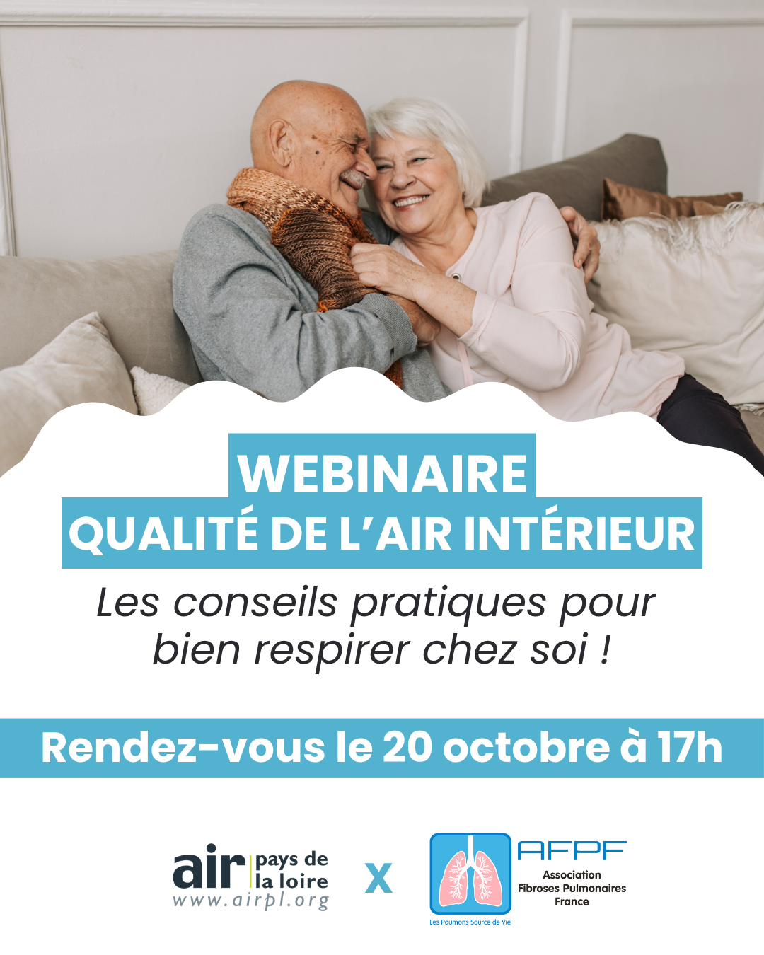 Visuel de présentation du webinaire qualité de l'air intérieur, les conseils pratiques pour bien respirer chez soi