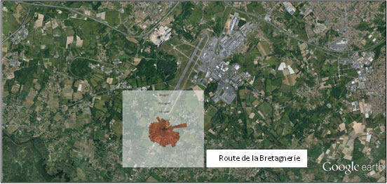 Rose des concentrations moyennes en particules fines PM10 sur l'ensemble de la campagne de mesure, du 5 février au 5 mars 2014