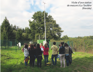 photo de visite d'une station de mesure