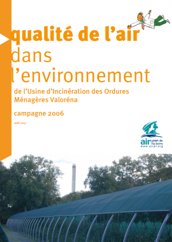 couverture rapport VALORENA 2006