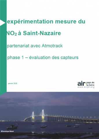 vignette rapport Expérimentation mesure du NO2 à Saint-Nazaire