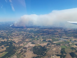 photo aérienne du 8 août 2022