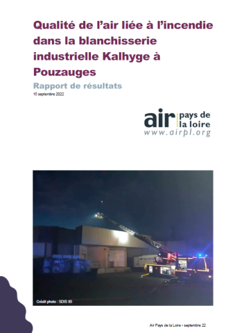 couverture rapport incendie blanchisserie industrielle Kalhyge-Pouzauges