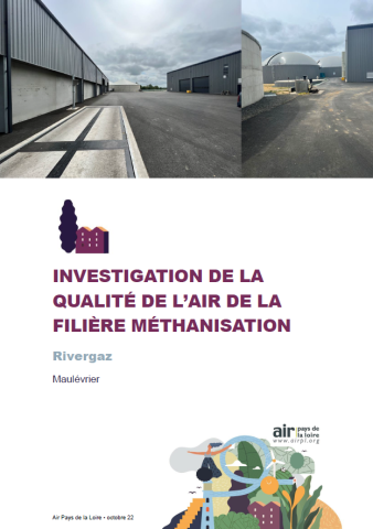 Investigation de la qualité de l'air de la filière méthanisation, Rivergaz, 2022