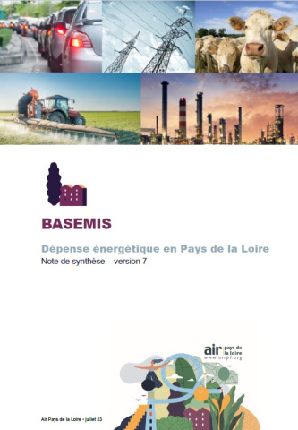 couverture note de synthèse V7 BASEMIS sur la dépense énergétique en Pays de la Loire