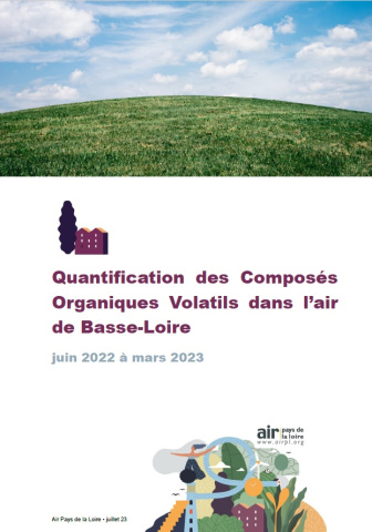 couverture de rapport sur la quantification des COV en Basse-Loire