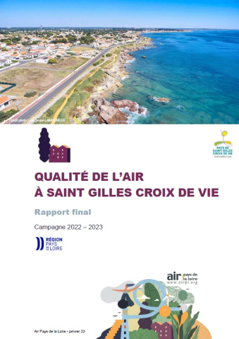 couverture rapport QA à St Gilles Croix de Vie avec photo aérienne de St Gilles Croix de Vie