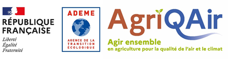 Logos de l'appel à projets AgriQAir
