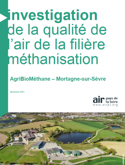 vignette du rapport investigation de la QA de la filiere methanisation