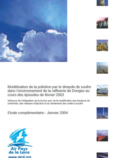 couverture rapport TOTAL janvier 2004-etude complementaire