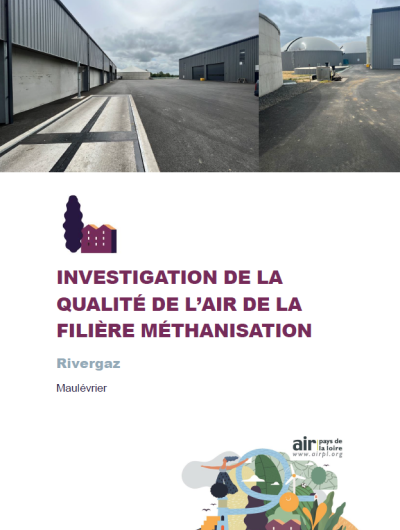 Investigation de la qualité de l'air de la filière méthanisation, Rivergaz, 2022