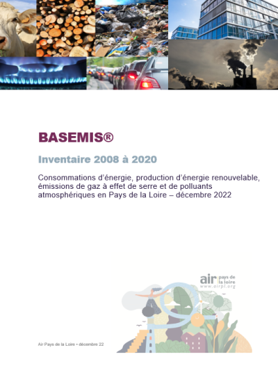 couverture rapport BASEMIS, inventaire 2008-2020